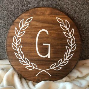 Monogram Wreath Decor